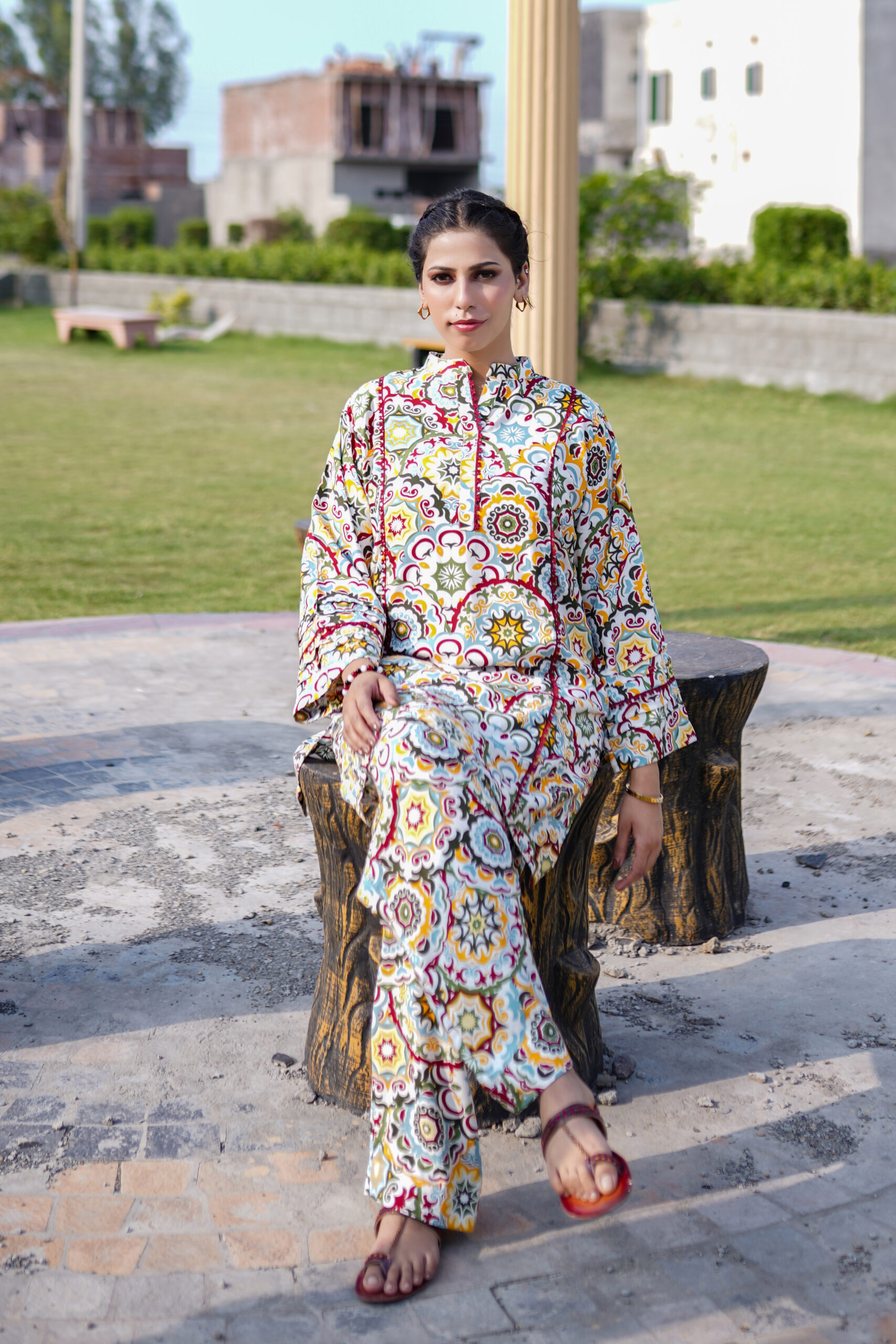 2 PIECE PREMIUM LINEN FLORAL ALLOVER,